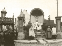 De Heilige Sacramentsprocessie rond de jaren 1933-'39, foto Maesschalck Pierre