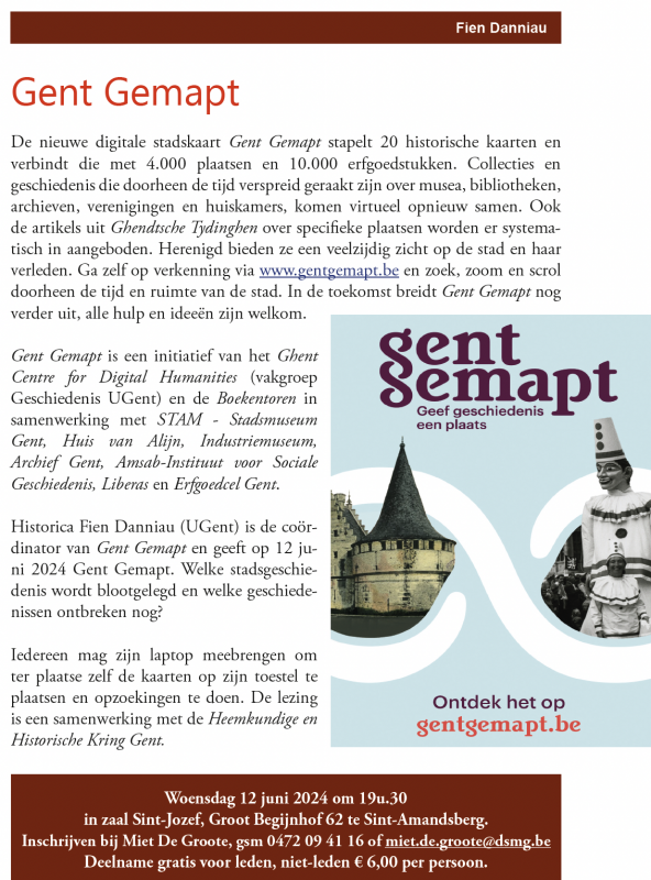 Woensdag 12 juni Gent gemapd