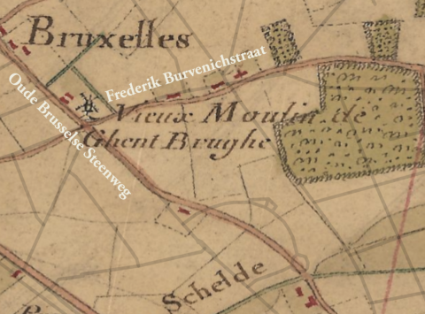 Vrije Stadsmolen op de kaar Villared 1745-1748