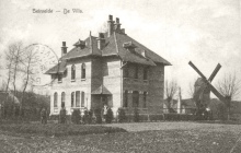Villa met molen Begijn op postkaart afgestempeld 1920
