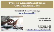 Type- en Administratieburaeu C&C  Demangel, vof